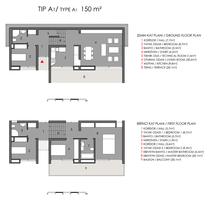 Type A1 - Detached Villa floor plan